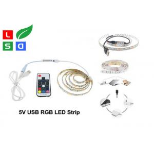 China CRI >80 LED Commercial Lights USB Plug Rgb Flexible LED Strip For TV Background supplier