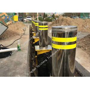 China Remote Control Hydraulic Retractable Bollards Traffic Surface Mount For Car Parking supplier