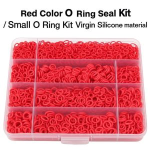 China 赤い色のOリングのシールのキット/小さいOリングのキットのバージンのシリコーン材料 wholesale