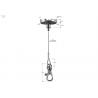Adjustable Height Wire Suspension Hanging Kit Flexible For 400 X 400 LED Panels