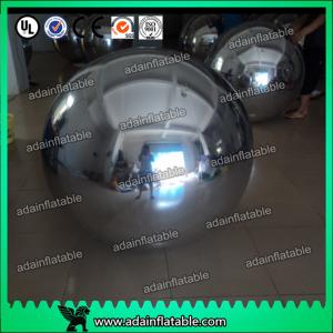 China Wedding Stage Christmas Decoration Inflatable Mirror Balls Large Gold / Silver supplier
