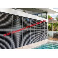 China Windproof Aluminum Storm Windows Jalousie Louver Windows With Screen Mesh on sale