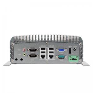 Intel N3710 Quad Core Mini PC , Fanless Industrial PC 6COM 2LAN