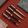 China Grid Pattern Metal Ball Pen 1.0mm Black Ink Customizable wholesale