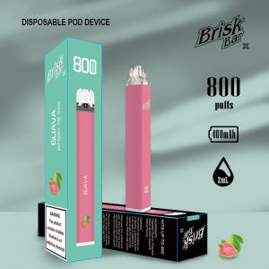 400mAh Brisk Bar 2ml Disposable Mini Electronic Cigarette With Guava Flavor