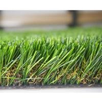 China Natural Looking Outdoor Artificial Turf Grass Carpet Uv Resistant on sale