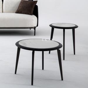 Modern 3 Round Marble Coffee Table Set