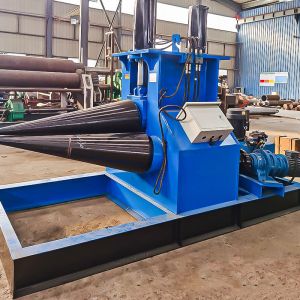 China Heavy Duty Rolling Metal Cone Rolling Machine With 40Mm Top Roll Diameter Smaller Side And 1050Mm Bending Length wholesale