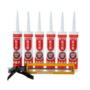 Fire Rated Silicone Caulk / Heat Proof Silicone Sealant In Building Facade
