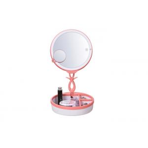 China 3X Magnification Travel Lighted Makeup Mirror With USB Rechargeable Touchscreen supplier