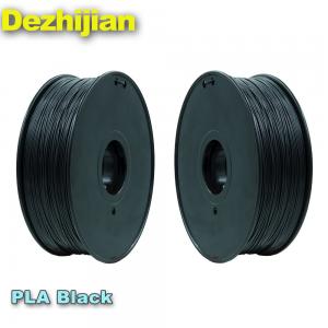 China Black 3d Printer Filament PLA 1.75 Mm Heating Bed Temperature 50℃ supplier