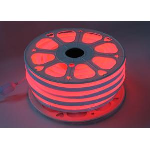 China Red 110V Flex LED Neon Tube Light 14mm * 26mm Size PVC Shell Material supplier