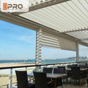 China Long Life Span Modern Aluminum Pergola With Electric Motor System supplier
