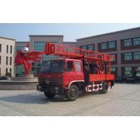 China Portable Truck Mounted Water Well Drilling Rig , Hole Depth 300m - 600m on sale