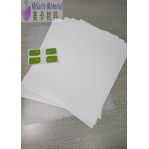 China Plastic Anti Aging Inlay Used Pc Core Base Sheet For Card Inlay Sheet wholesale