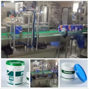 High Accuracy Paint Bottle Filling Line / Paint Filling Equipment  Simple Operation