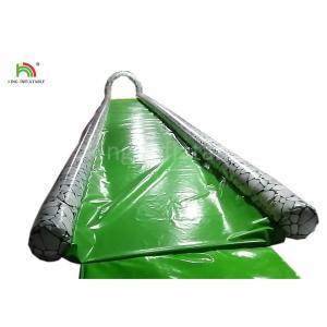 Green Single Lane 15 m Long Inflatable Water Slide For Adults Customized Size