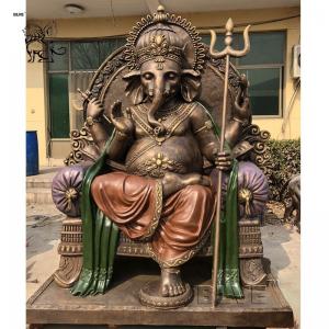 Bronze Ganesha Sculpture Buddha Statues Garden Life Size Indian God Lord