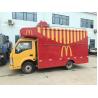 4 Wheel JBC Mobile Catering Truck For Sandwich Salades / Sauces / Dessert Sale