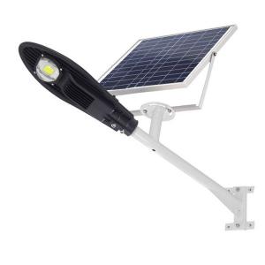 50W COB Solar Led Street Light IP65 Outdoor black Aluminum Housing 60w Solar Led Street Light