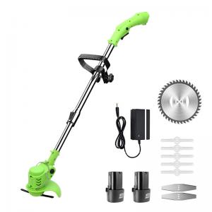 China Telescopic Electric String Trimmer , Lightweight Cordless Weed Wacker Green Color supplier