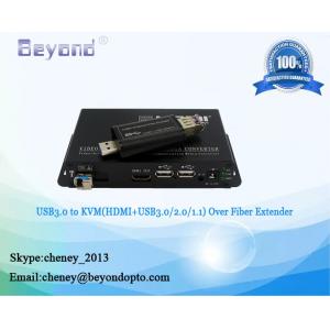 China USB3.0 to KVM fiber converter,Optical USB3.0 to KVM HDMI+USB3.0/2.0/1.1 to fiber extender,KVM+ USB3.0 fiber transceiver supplier