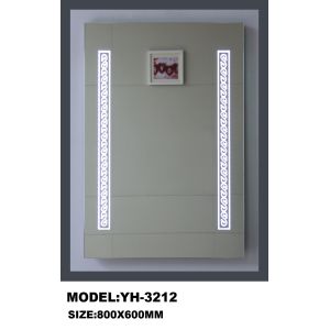 China スマートLED赤外線センサースイッチ付き 220V直角浴室シンクミラー on sale