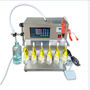 China Customized Spout Bag Filling Machine , Table Type 100ml 8 Head Liquid Filling Machine supplier