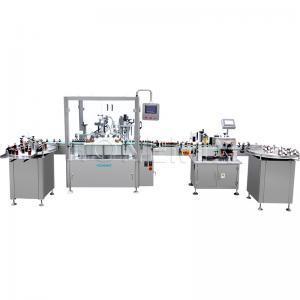 China Essential Oil Dropper Bottle Filling Capping And Labeling Machine 2KW supplier
