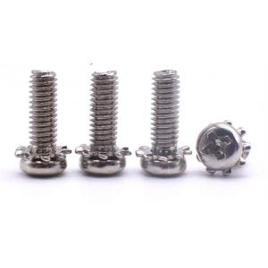 China Stainless Steel Cross Recessed Pan Head Screw With External Tooth Lock Washer Assemblies Screws supplier