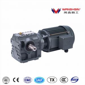 Wanshsin Grey K Series Helical Transmission Speed Reducer Spur Electric Bevel Gear Motor for Logistics