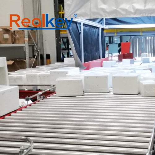 Long Lifespan Automated Gravity Conveyor Systems Roller Bed Conveyor