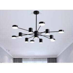 Metal Black Modern Pendant Light Led Chandelier Haning Lighting For Living Room