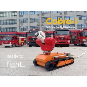 China Cobra-I Portable Fire Fighting Robot Faster to Deploy and Retrieve Small but Tough supplier