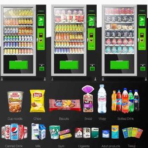 China 267PCS 24h Snacks And Drinks Vending Machine With Credit Card Or Cash Payment System supplier