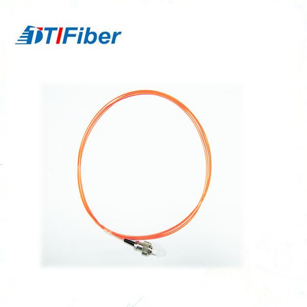 OM1 62.5 / 125 LC Optical Fiber Pigtail , 0.9mm OFNP Fiber Optic Cable Orange