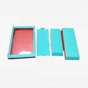 China Plastic Retail Packaging Window Boxes 350g Custom Logo Gold Hot Stamping supplier