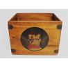 China Caja de madera rústica grande hecha a mano del compartimiento, caja de madera de encargo que empaqueta con la manija wholesale