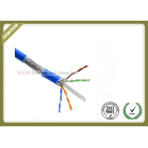 China 1000ft Cat6 SFTP Network Cable , 23AWG Cat6 Internet Cable With PVC / LSZH Jacket wholesale