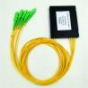 China FTTH  ABS BOX modle  1 8 plc splitter with PC /FC/ SC /ST /LC /APC connectors and fc apc plc splitter wholesale