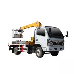 China Small Truck Mounted Crane 4x2 Utility Truck Body with Crane 4 Ton Mobile Truck Crane supplier