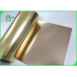 China Fibrous Materials Washable Kraft Paper One Side Golden Color Surface Reflective supplier