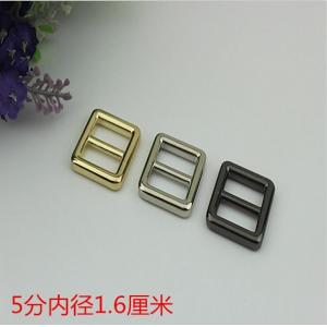 Zinc alloy high plating light gold 16 mm width handbag buckles adjustable strap