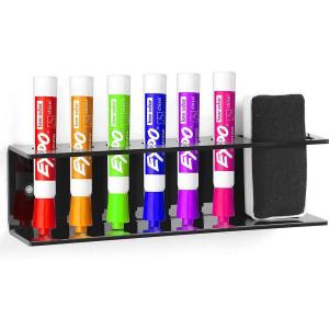 China Wholesale custom acrylic wall-mounted dry erase marker and eraser holder supplier