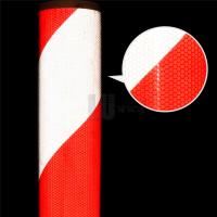 China Red White Reflective Tape Sticker For Road Barrier Or Vehicles on sale