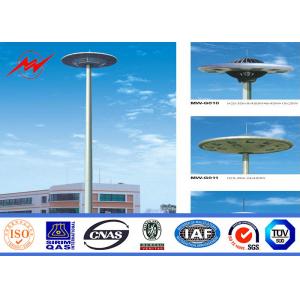  25m 3 Sections HDG High Mast Lighting Pole 15 * 2000w For Airport Lighting