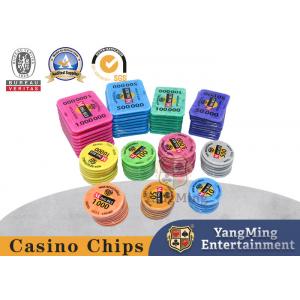 New Custom Casino Chip ABS Acrylic Three Layer Chip Poker Chip Set With 760 Chip Carriers