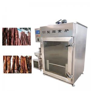 Trotter Meat Smoking Machine 100kg Batch Hot Cold Fish Smoking Machine