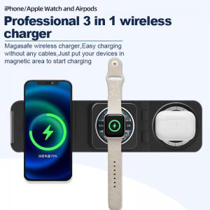 China CE Approval Fast Qi Wireless Charging Pad 3 In 1  85mm Length supplier