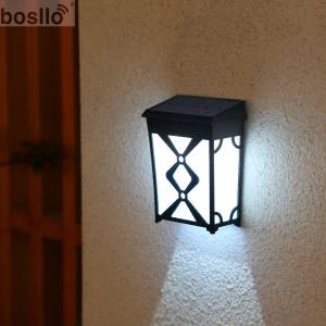 Outdoor Wall Decoration Solar Powered Wall Lights with Amber RGB Color